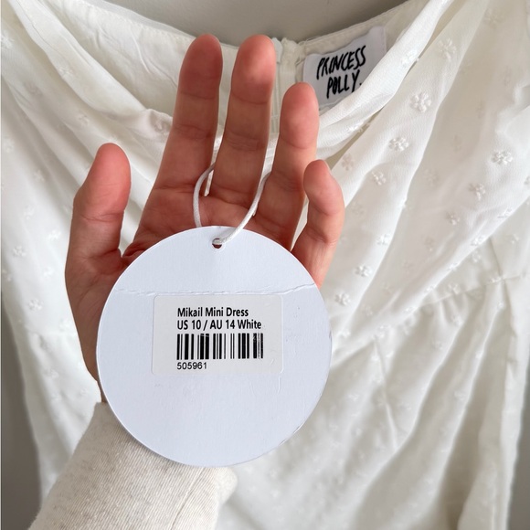 Princess Polly Mikail Embroidered Mini Dress in White - Picture 8 of 8